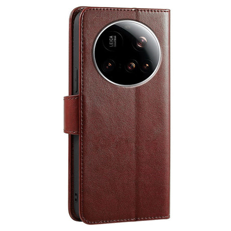 EIDERWOOD Xiaomi 15 Ultra - Imiteret Læder Flip Cover - Brun