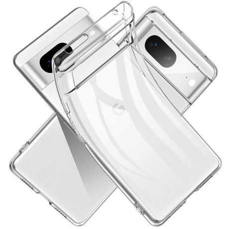 Google Pixel 7 Fleksibelt TPU Plastik Bagside Cover - Gennemsigtig