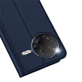 Xiaomi Poco F7 Pro EIDERWOOD Kunstlæder Flip Cover m. Kortholder - Blå