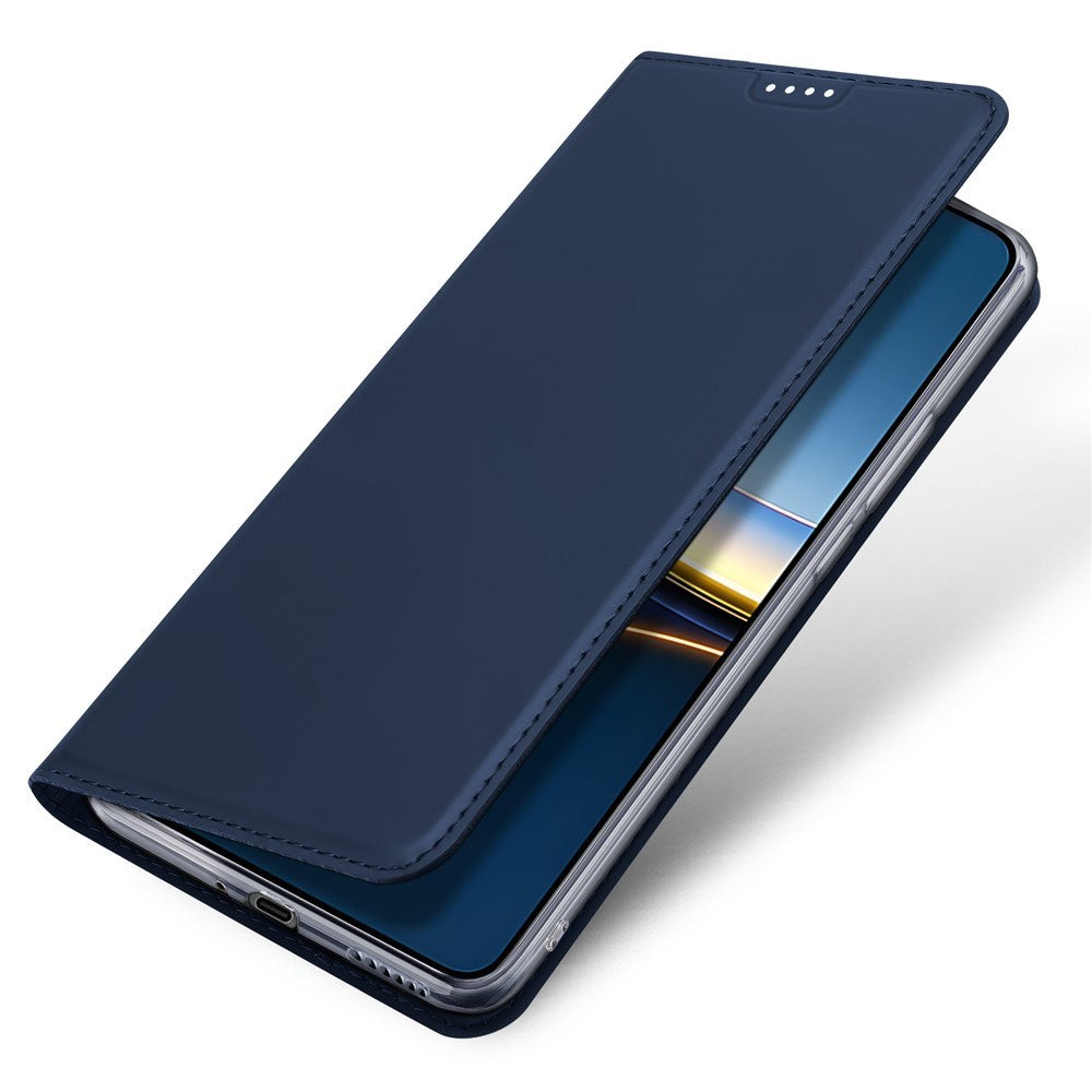 Xiaomi Poco F7 Pro EIDERWOOD Kunstlæder Flip Cover m. Kortholder - Blå