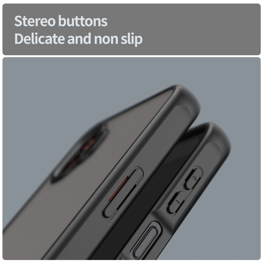 EIDERWOOD Samsung Galaxy Xcover 7 Pro Hybrid Plastik Bagside Cover m. Mat Bagside - Gennemsigtig / Sort