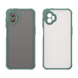 EIDERWOOD Samsung Galaxy Xcover 7 Pro Hybrid Plastik Bagside Cover m. Mat Bagside - Gennemsigtig / Grøn