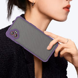 EIDERWOOD Samsung Galaxy Xcover 7 Pro Hybrid Plastik Bagside Cover m. Mat Bagside - Gennemsigtig / Lilla