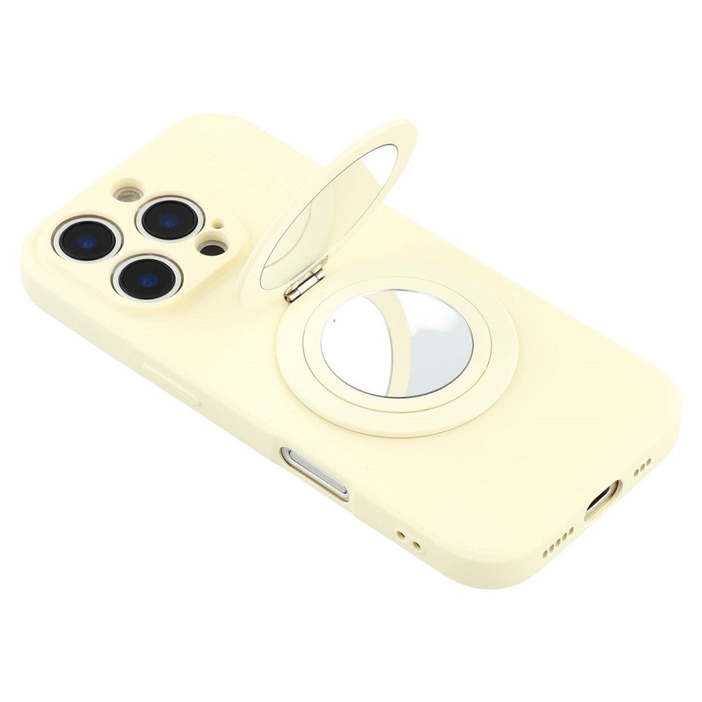 EIDERWOOD iPhone 16 Pro Hybrid Bagside Cover inkl. Kickstand m. Spejl - Hvid