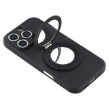 EIDERWOOD iPhone 16 Pro Hybrid Bagside Cover inkl. Kickstand m. Spejl - Sort