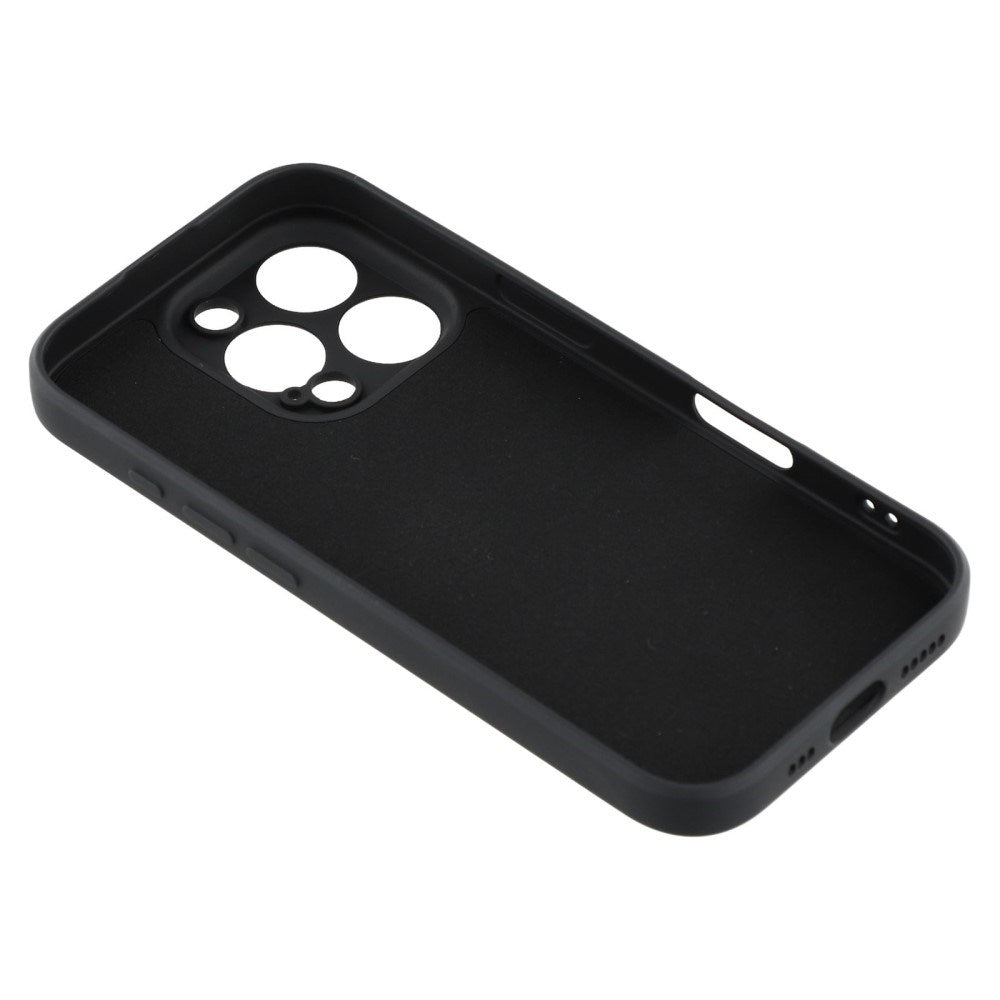 EIDERWOOD iPhone 16 Pro Hybrid Bagside Cover inkl. Kickstand m. Spejl - Sort