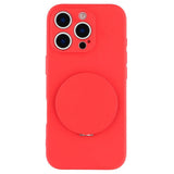 EIDERWOOD iPhone 16 Pro Hybrid Bagside Cover inkl. Kickstand m. Spejl - Rød