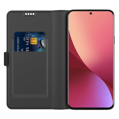 Xiaomi Poco F7 Ultra EIDERWOOD Kunstlæder Flip Cover m. Kortholder - Sort