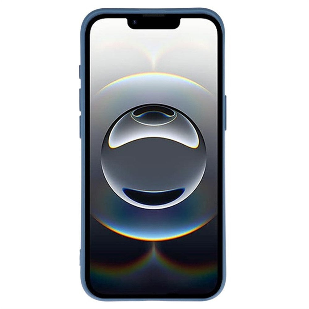 iPhone 16e Sæt m. Fleksibelt Plastik Bagside Cover - Skærmbeskyttelse - Strop - Blå