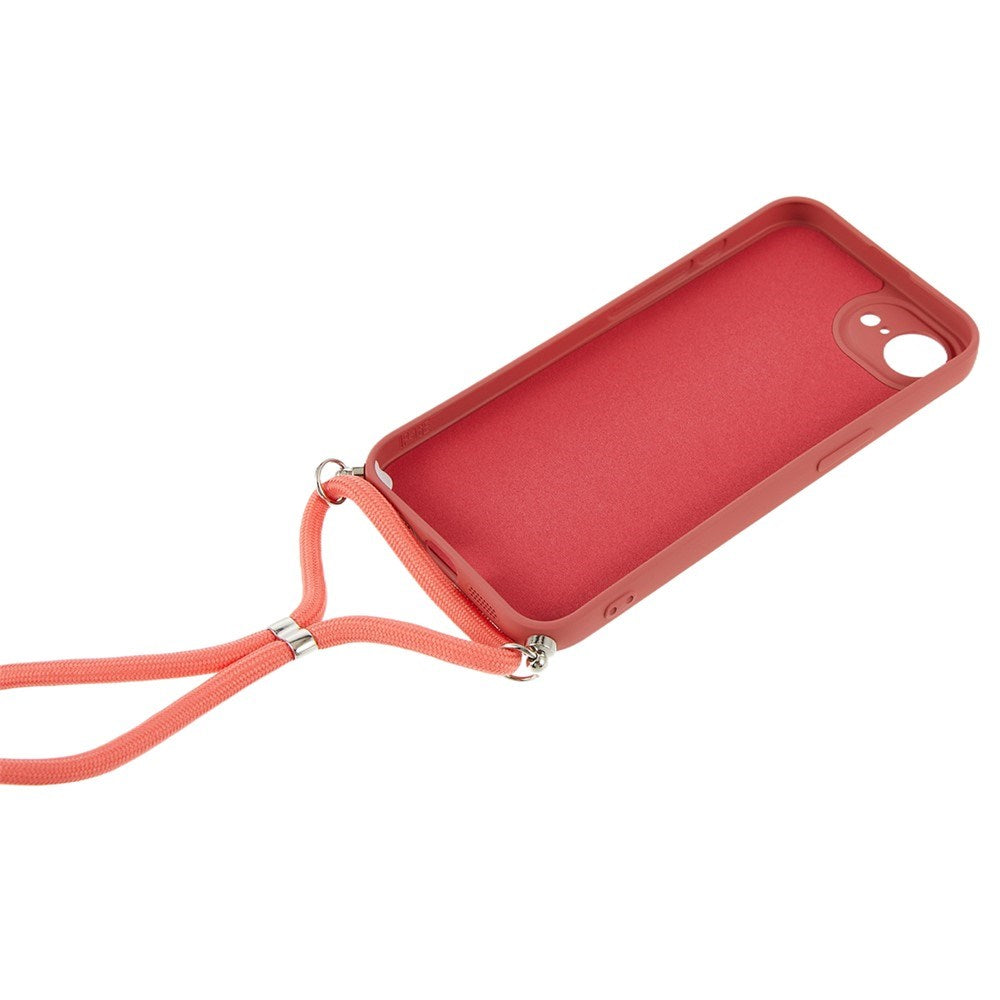iPhone 17e / 16e EIDERWOOD Foret Plast Bagside Cover m. Strop - Mørkerød