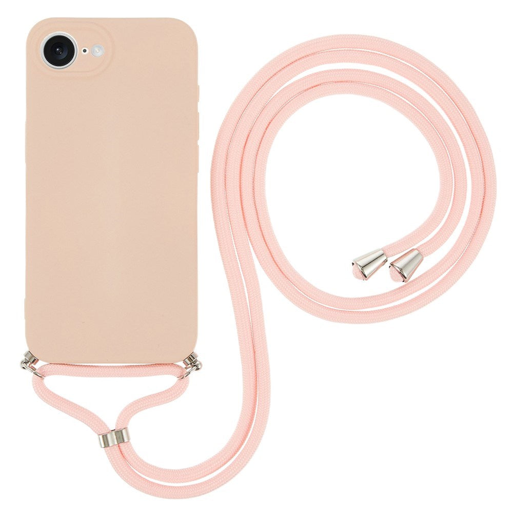 iPhone 17e / 16e EIDERWOOD Foret Plast Bagside Cover m. Strop - Lyserød