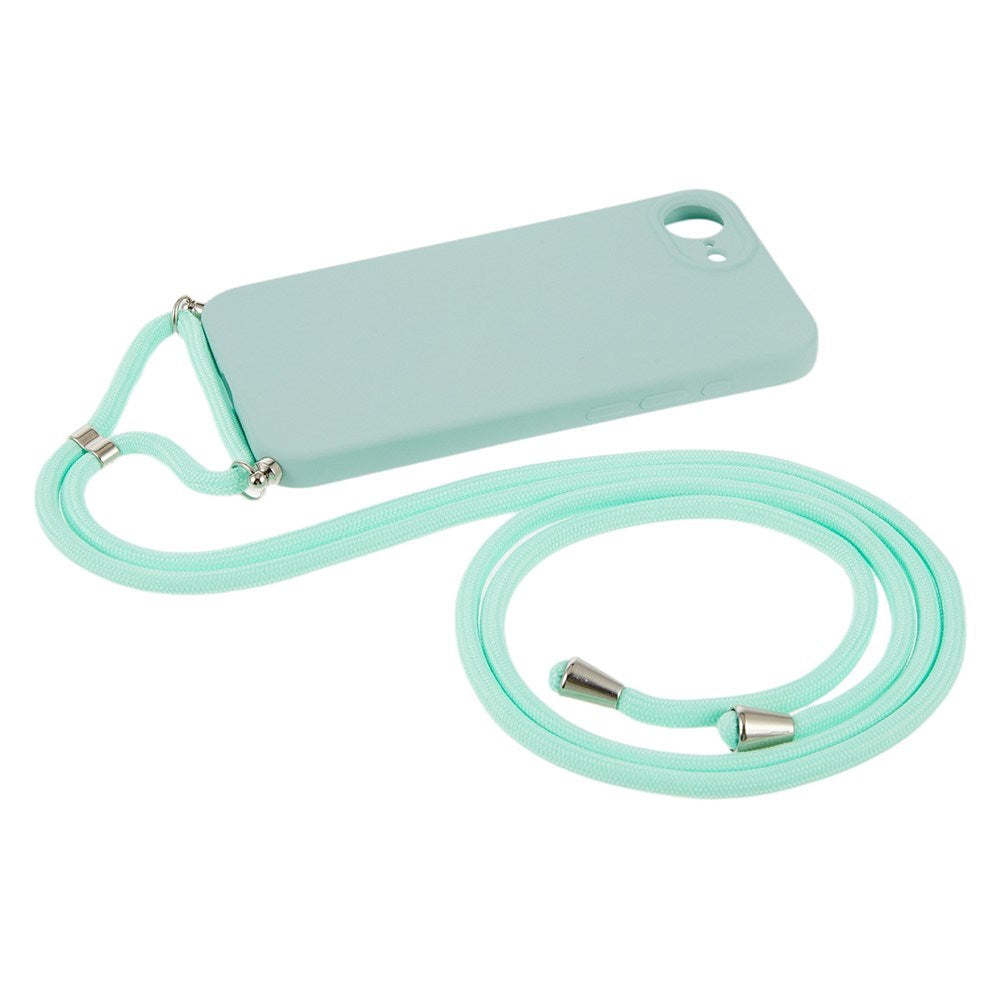 iPhone 17e / 16e EIDERWOOD Foret Plast Bagside Cover m. Strop - Lyseblå