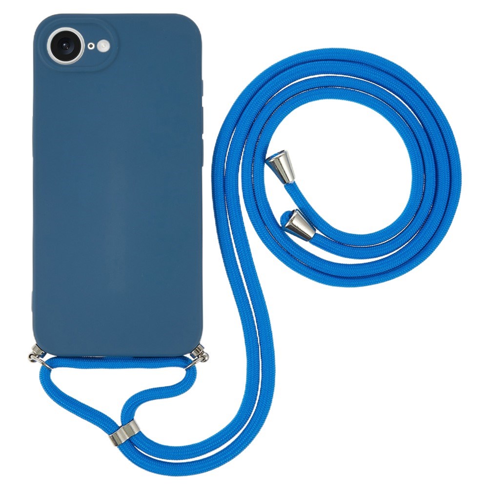 iPhone 17e / 16e EIDERWOOD Foret Plast Bagside Cover m. Strop - Mørkeblå