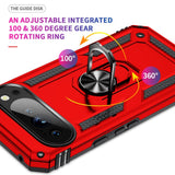 EIDERWOOD Google Pixel 10 / 10 Pro Håndværker Bagside Cover m. 360 Roterbar Kickstand - Rød