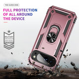 EIDERWOOD Google Pixel 10 / 10 Pro Håndværker Bagside Cover m. 360 Roterbar Kickstand - Rose Gold