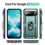 EIDERWOOD Google Pixel 10 / 10 Pro Håndværker Bagside Cover m. 360 Roterbar Kickstand - Grøn