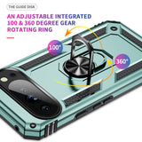 EIDERWOOD Google Pixel 10 / 10 Pro Håndværker Bagside Cover m. 360 Roterbar Kickstand - Grøn