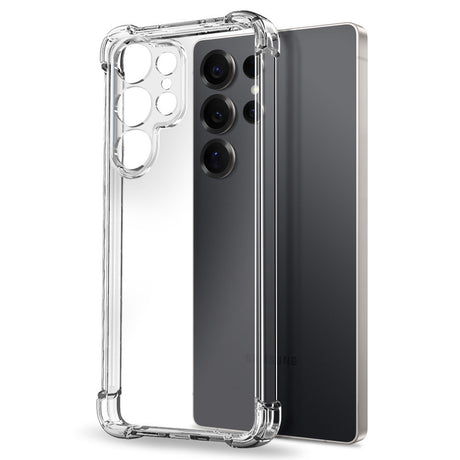 Samsung Galaxy S25 Ultra NORTHJO 2-i-1 Beskyttelsessæt m. Stødabsorberende Fleksibelt Plastik Cover & Hærdet Skærmbeskyttelsesglas - Gennemsigtig