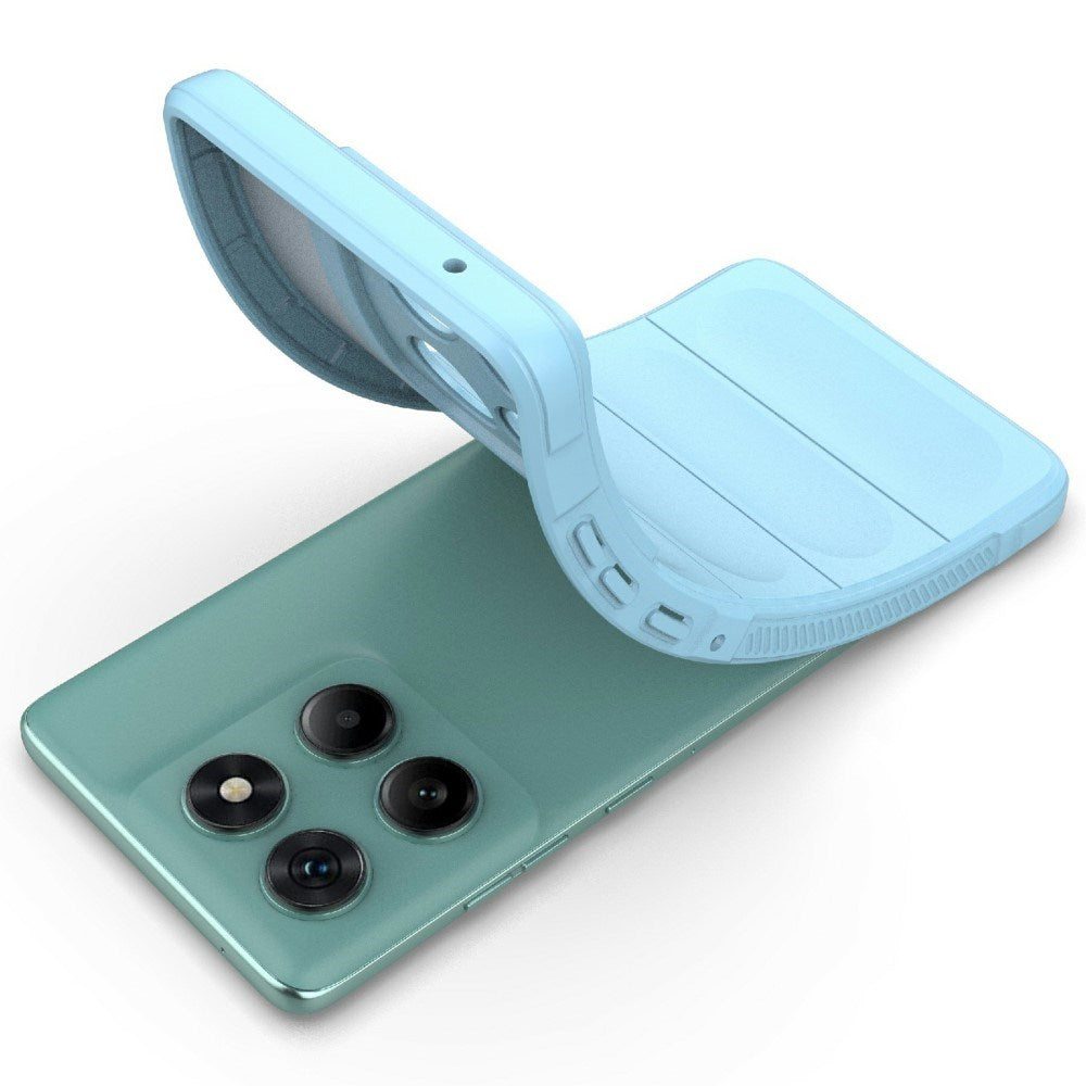 EIDERWOOD - Motorola Edge 60 Fusion - Fleksibelt Plastik Cover - Lyseblå