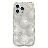 iPhone 16 Pro Max EIDERWOOD Tekstureret Fleksibelt Plast Bagside Cover - Gennemsigtig / Sølv