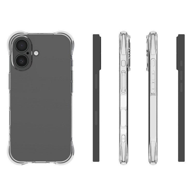 EIDERWOOD iPhone 17 Fleksibelt Plastik Mobil Cover m. Forstærkede Hjørner - Gennemsigtig