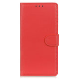 Sony Xperia 1 VII - EIDERWOOD Kunstlæder Flip Cover m. Kortholder & Ståfunktion - Rød