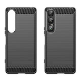 EIDERWOOD - Sony Xperia 1 VII Brushed Carbon Bagside Cover - Sort
