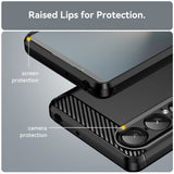 EIDERWOOD - Sony Xperia 1 VII Brushed Carbon Bagside Cover - Sort