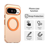 EIDERWOOD Google Pixel 10 / 10 Pro Hybrid Plast Mobil Cover - MagSafe Kompatibel - Gennemsigtig / Orange