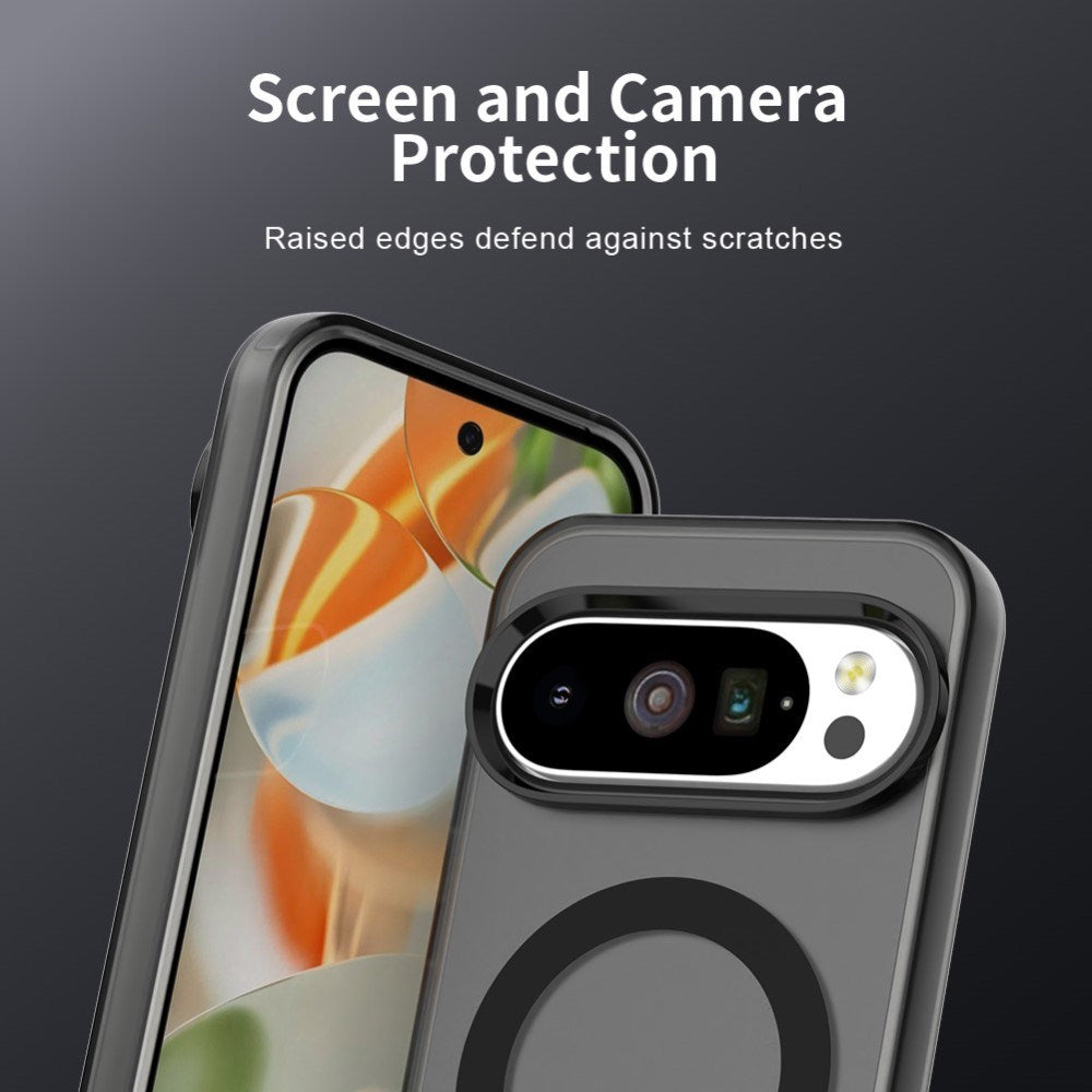 EIDERWOOD Google Pixel 10 / 10 Pro Hybrid Plast Mobil Cover - MagSafe Kompatibel - Gennemsigtig / Sort