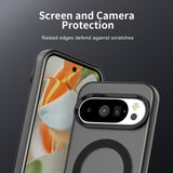 EIDERWOOD Google Pixel 10 / 10 Pro Hybrid Plast Mobil Cover - MagSafe Kompatibel - Gennemsigtig / Sort