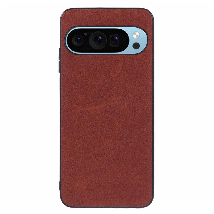 Google Pixel 10 / 10 Pro - EIDERWOOD Kunstlæderbelagt Plastik Cover - Brun