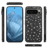 Google Pixel 10 / 10 Pro - EIDERWOOD Glitter Cover - Blå