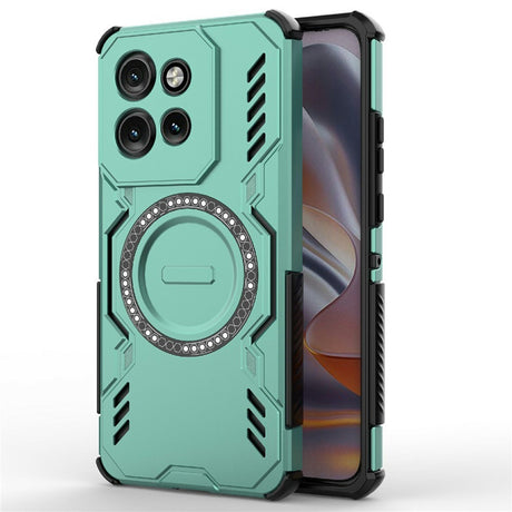 Motorola Edge 60 Neo / Edge 50 Neo / ThinkPhone 25 EIDERWOOD Håndværker Mobilcover - MagSafe Kompatibel - Grøn