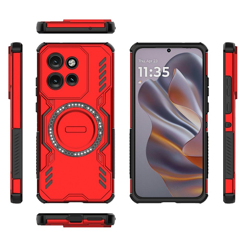 Motorola Edge 60 Neo / Edge 50 Neo / ThinkPhone 25 EIDERWOOD Håndværker Mobilcover - MagSafe Kompatibel - Rød