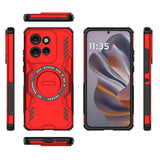 Motorola Edge 60 Neo / Edge 50 Neo / ThinkPhone 25 EIDERWOOD Håndværker Mobilcover - MagSafe Kompatibel - Rød