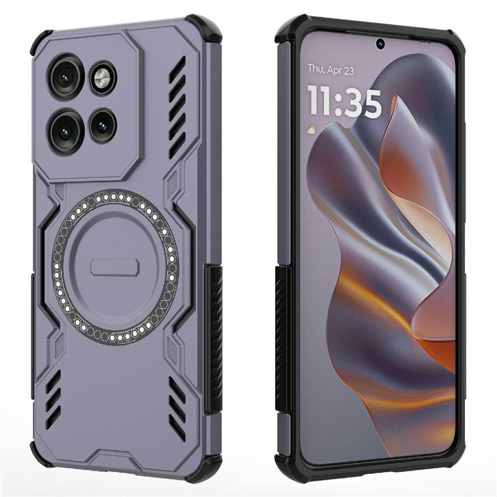 Motorola Edge 60 Neo / Edge 50 Neo / ThinkPhone 25 EIDERWOOD Håndværker Mobilcover - MagSafe Kompatibel - Lilla