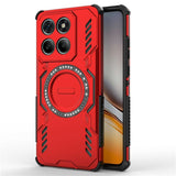 Motorola Edge 60 / Edge 60 Fusion - EIDERWOOD Hybrid Plastik Cover m. Varmeafledning - Rød