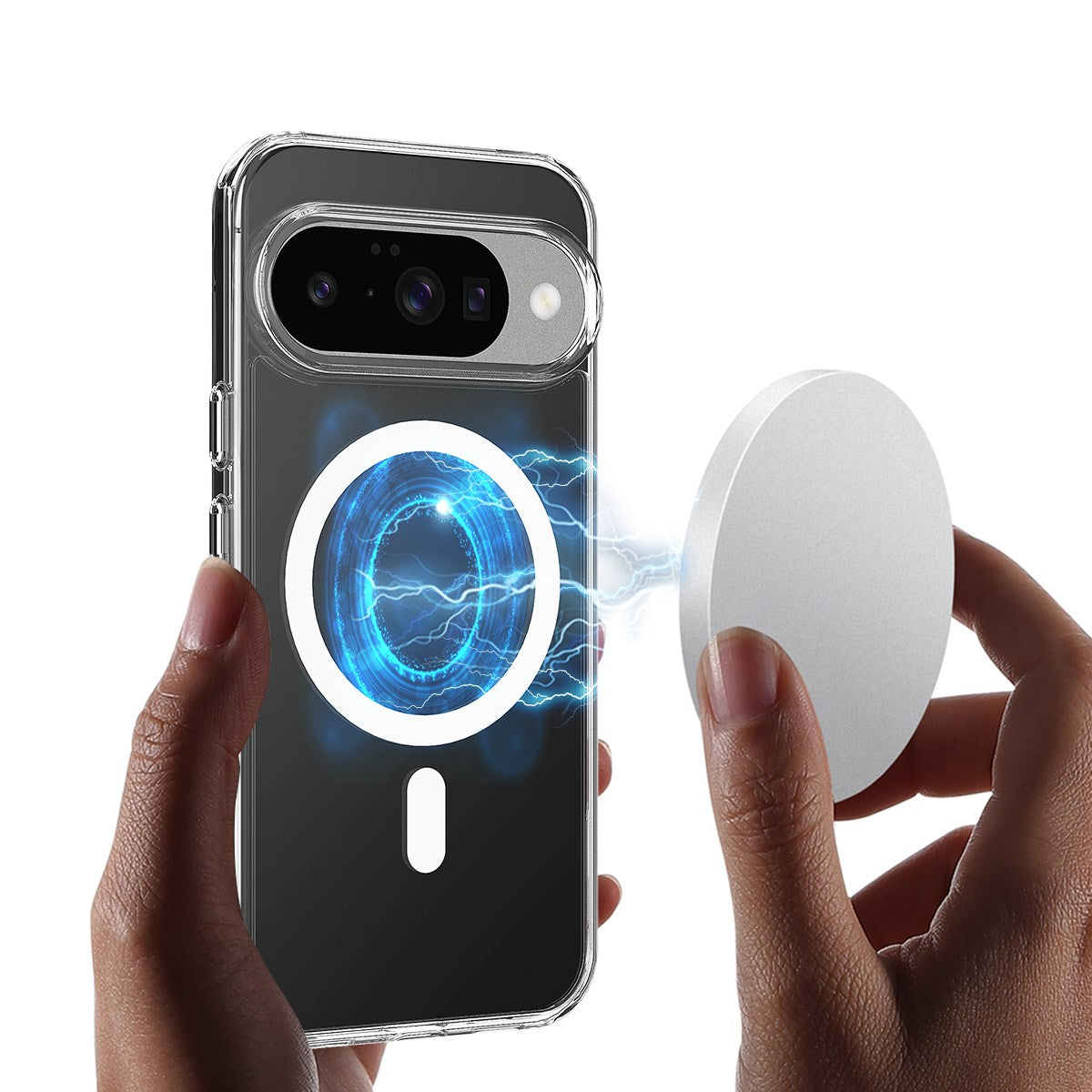 Google Pixel 10 - EIDERWOOD Hybrid Plastik Cover - MagSafe Kompatibel - Gennemsigtig