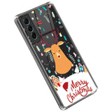 Samsung Galaxy S23 TPU Plast Julecover - Merry Christmas - Rensdyr