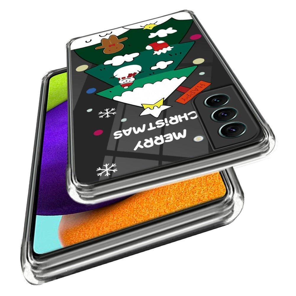 Samsung Galaxy S23 TPU Plast Julecover - Juletræ