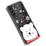 Samsung Galaxy S22 TPU Plast Julecover - Merry Christmas - Sød Isbjørn