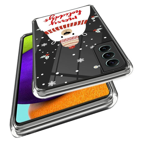 Samsung Galaxy S22 TPU Plast Julecover - Merry Christmas - Isbjørn