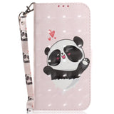 Samsung Galaxy A14 (5G) Læder Flip Cover - Glad Panda