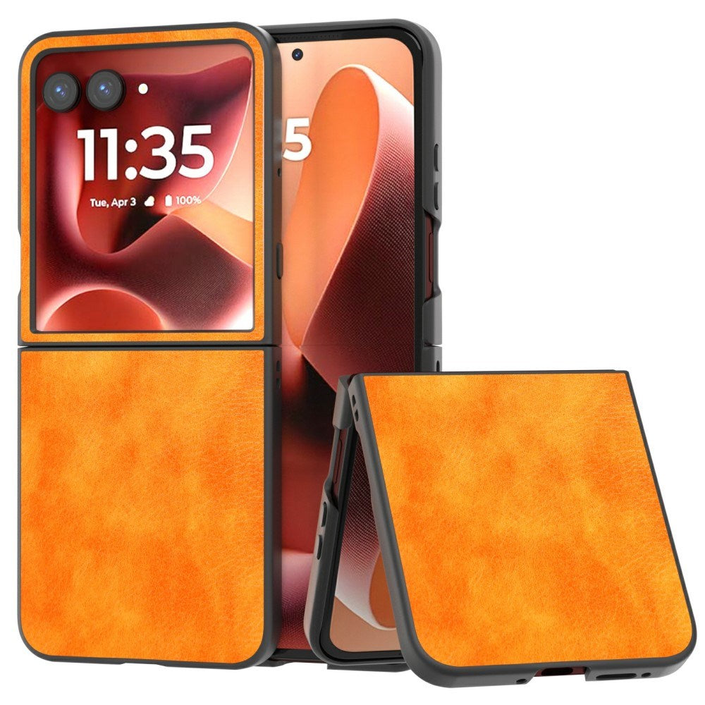 EIDERWOOD Motorola Razr 60 Ultra Kunstlæder Bagside Cover - Orange