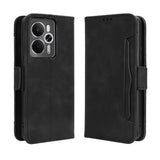Realme 14 (5G) / 14T (5G) EIDERWOOD Kunstlæder Flip Cover m. Indbygget Kortholder - Sort