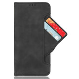 Realme 14 (5G) / 14T (5G) EIDERWOOD Kunstlæder Flip Cover m. Indbygget Kortholder - Sort