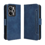 Realme 14 (5G) / 14T (5G) EIDERWOOD Kunstlæder Flip Cover m. Indbygget Kortholder - Blå