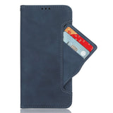 Realme 14 (5G) / 14T (5G) EIDERWOOD Kunstlæder Flip Cover m. Indbygget Kortholder - Blå