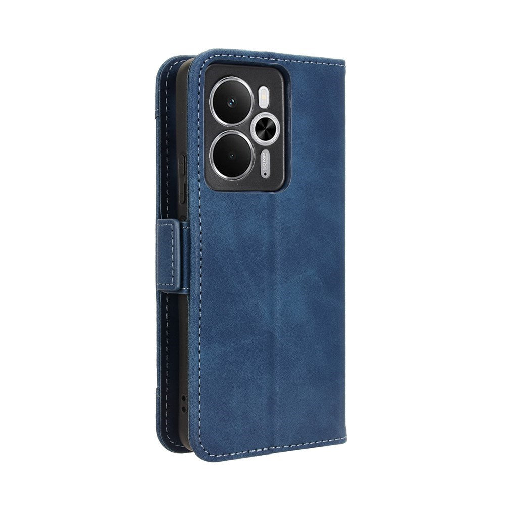 Realme 14 (5G) / 14T (5G) EIDERWOOD Kunstlæder Flip Cover m. Indbygget Kortholder - Blå